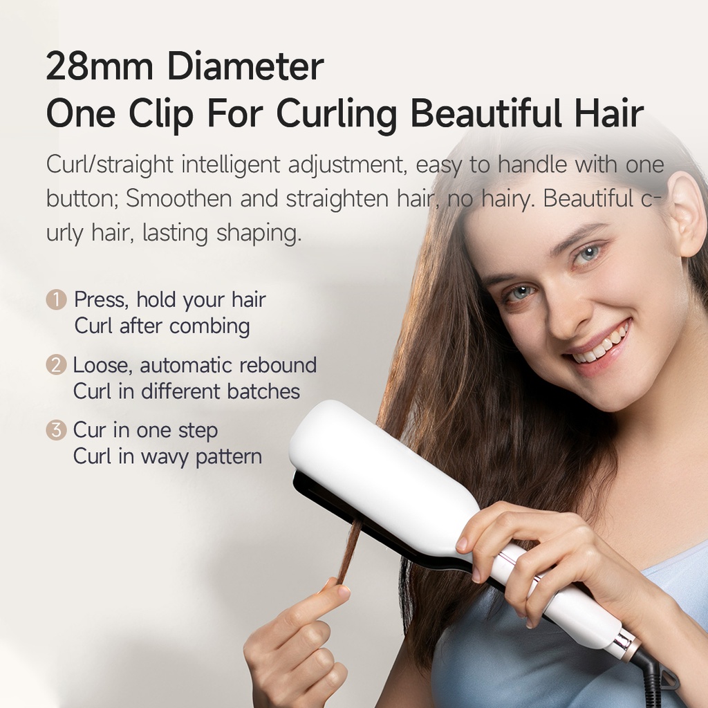 Xiaomi Youpin Máy Uốn Tóc Chuyên Nghiệp Đường Kính 28mm Cách Nhiệt Phủ Men Sứ Không Làm Tổn Thương Tóc