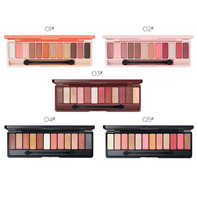 (Rẻ Vô Địch) Phấn Mắt 12 Ô Màu Lameila Play Color Eyes Kèm Cọ Trang Điểm (Chustore P13)