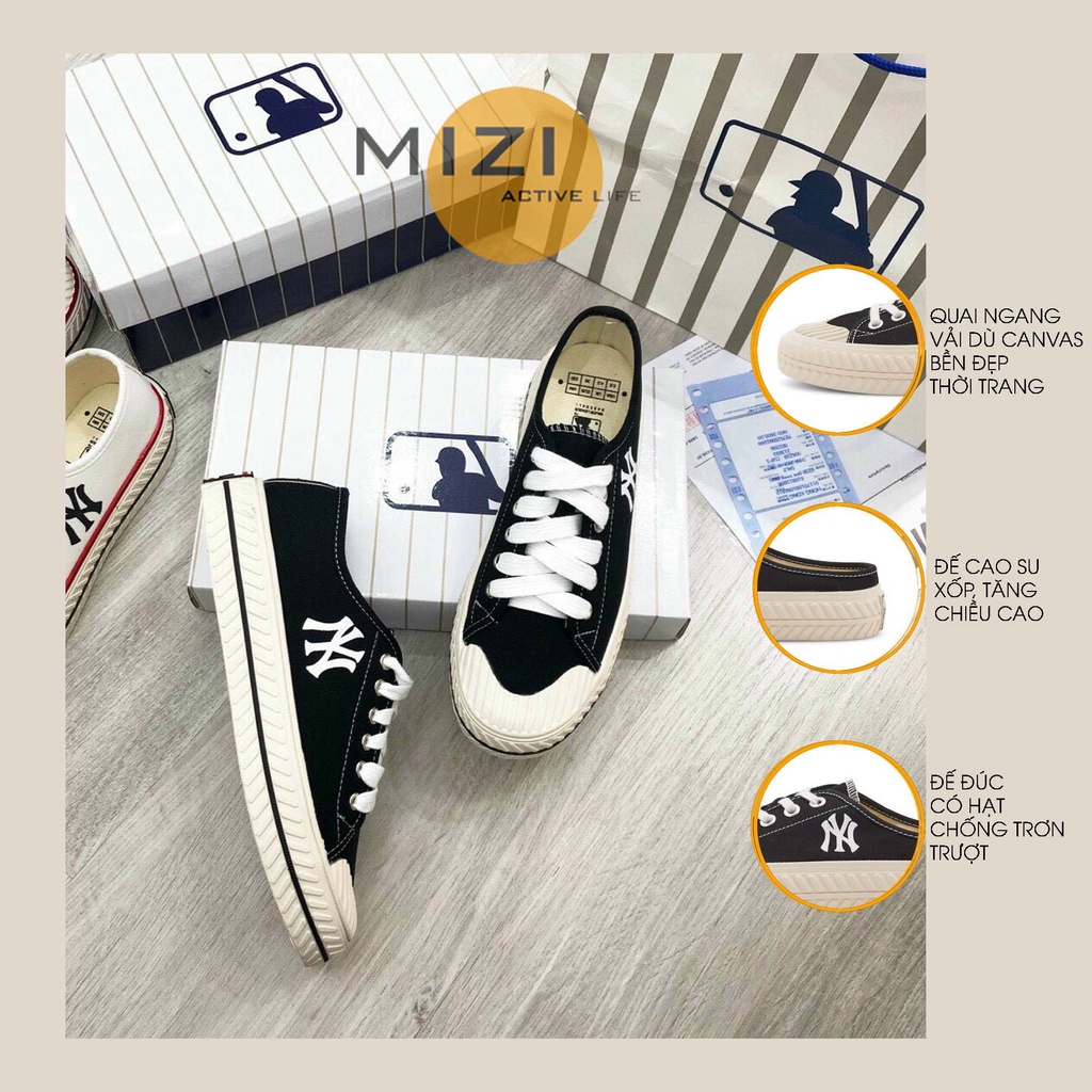 Giày thể thao nữ đế bằng giá rẻ trắng đen thời trang Hàn Quốc ulzzang Mizi TT20