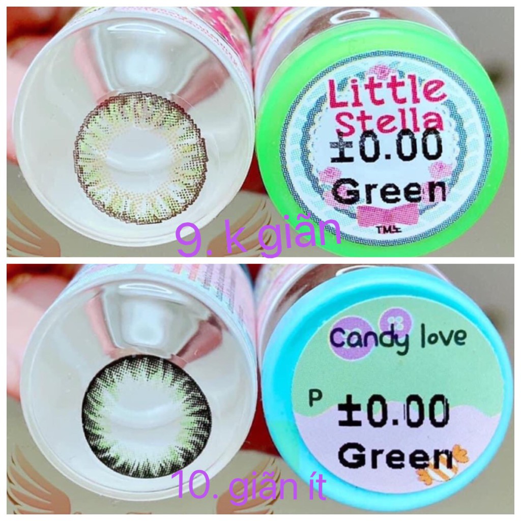 (FREE SHIP) Lens Xanh lá-Green HOT_Không độ