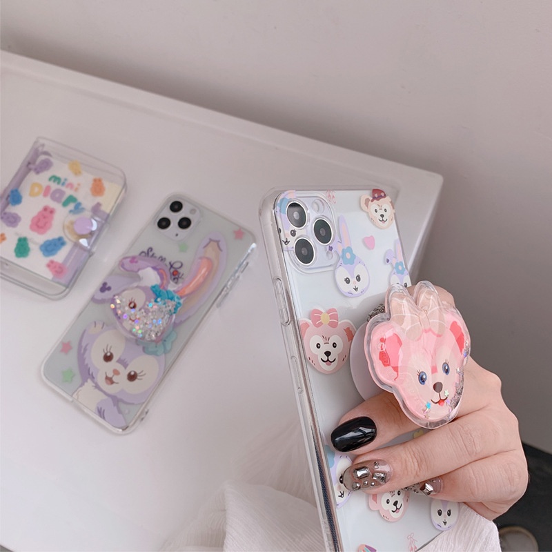 Ốp Điện Thoại Trong Suốt Họa Tiết Hoạt Hình Gấu / Thỏ Dễ Thương Cho Iphone 14 7 / 8 SE2020 7 + 8 PLUS 11 12 13 Mini PRO MAX