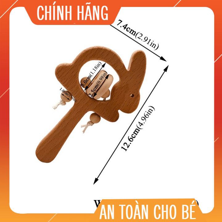 Xúc xắc lục lặc gỗ an toàn cho bé♥️CHÍNH HÃNG♥️ Đồ chơi giáo dục♥️giúp bé phát triển toàn diện