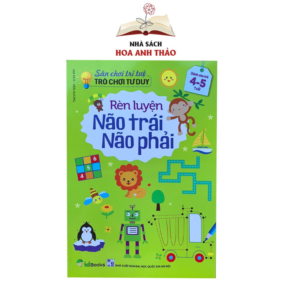 Sách - Sân chơi trí tuệ Rèn luyện não trái não phải cho bé từ 3-6 tuổi
