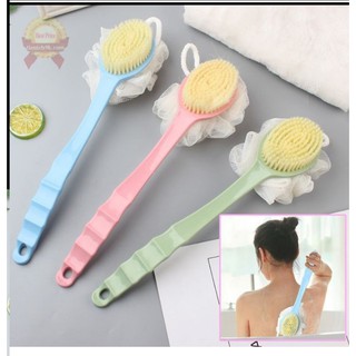 BÔNG TẮM, CỌ CHÀ LƯNG TIỆN DỤNG 2 TRONG 1 (GIAO MÀU NGẪU NHIÊN).