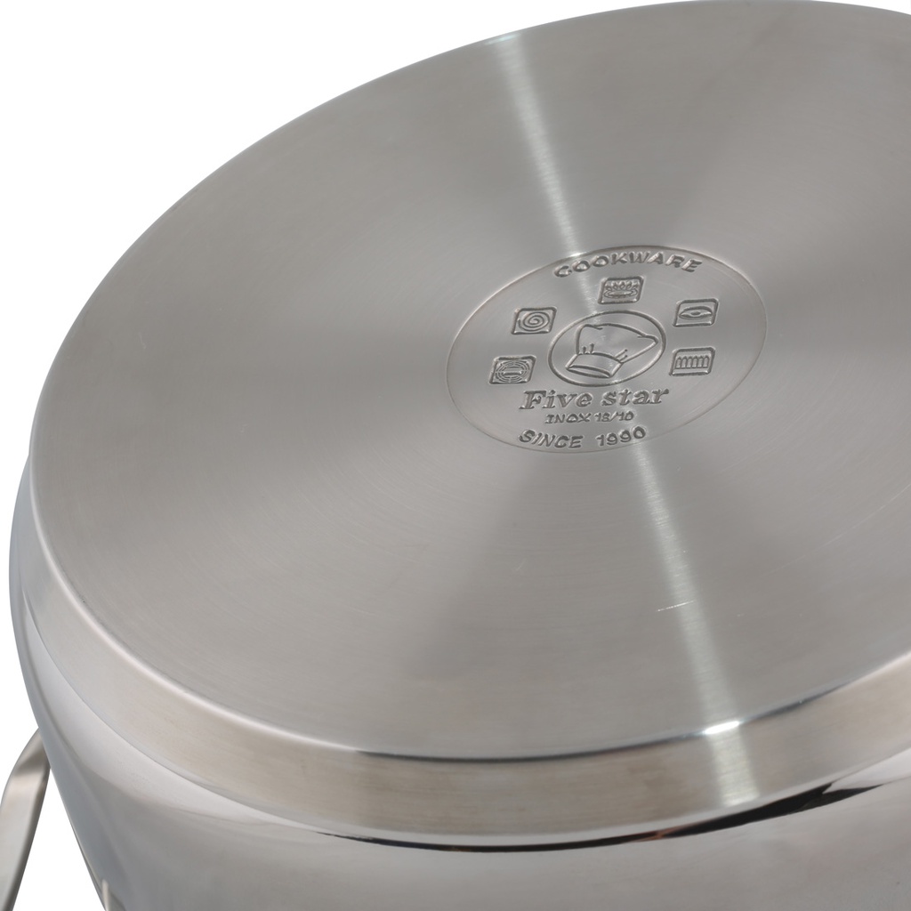 Nồi luộc gà Fivestar 3 đáy nắp inox size 32cm