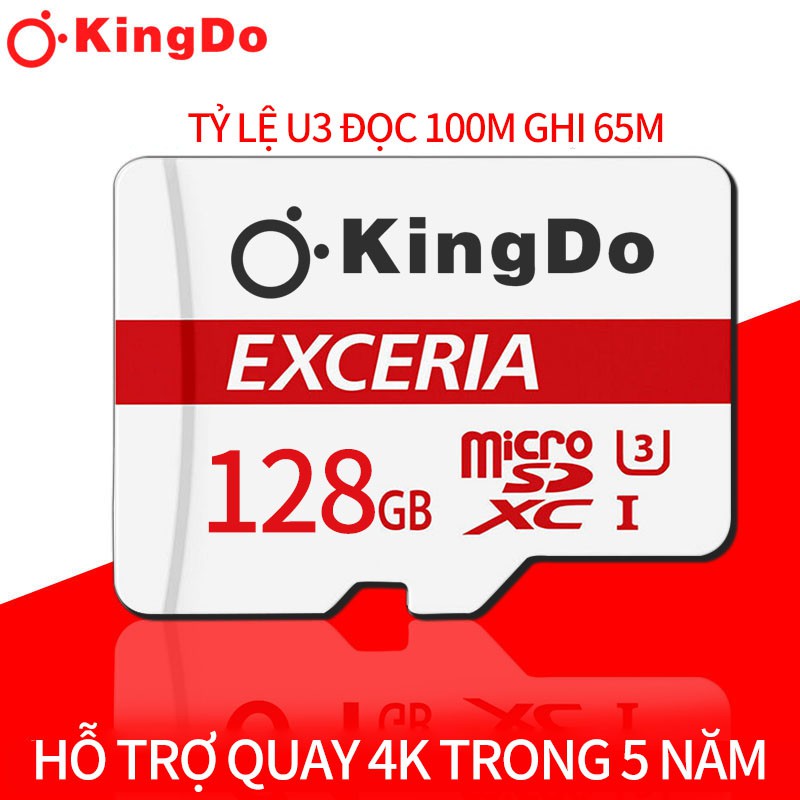 [Mua 1 tặng 1] Thẻ nhớ MicroSDHC UHS-I U1 128GB/64GB 100MB / s- cho máy ảnh và điện thoại (trắng)