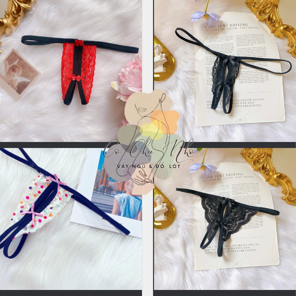CK001 - Chip ren lọt khe sexy - quần lót ren dày dặn sexy - cô chủ nhỏ chuyên sỉ (link2)