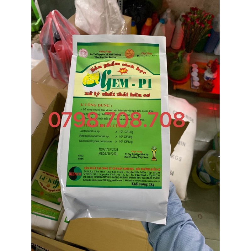 Bột xử lý mùi hôi Gemk 1kg