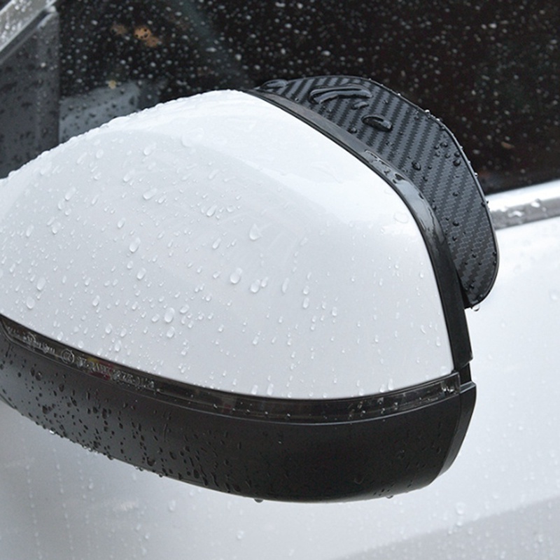 Set 2 Gương Chiếu Hậu Kết Cấu Sợi Carbon Dày Dặn Thông Dụng Cho Xe Hơi Xe Tải Và SUVs