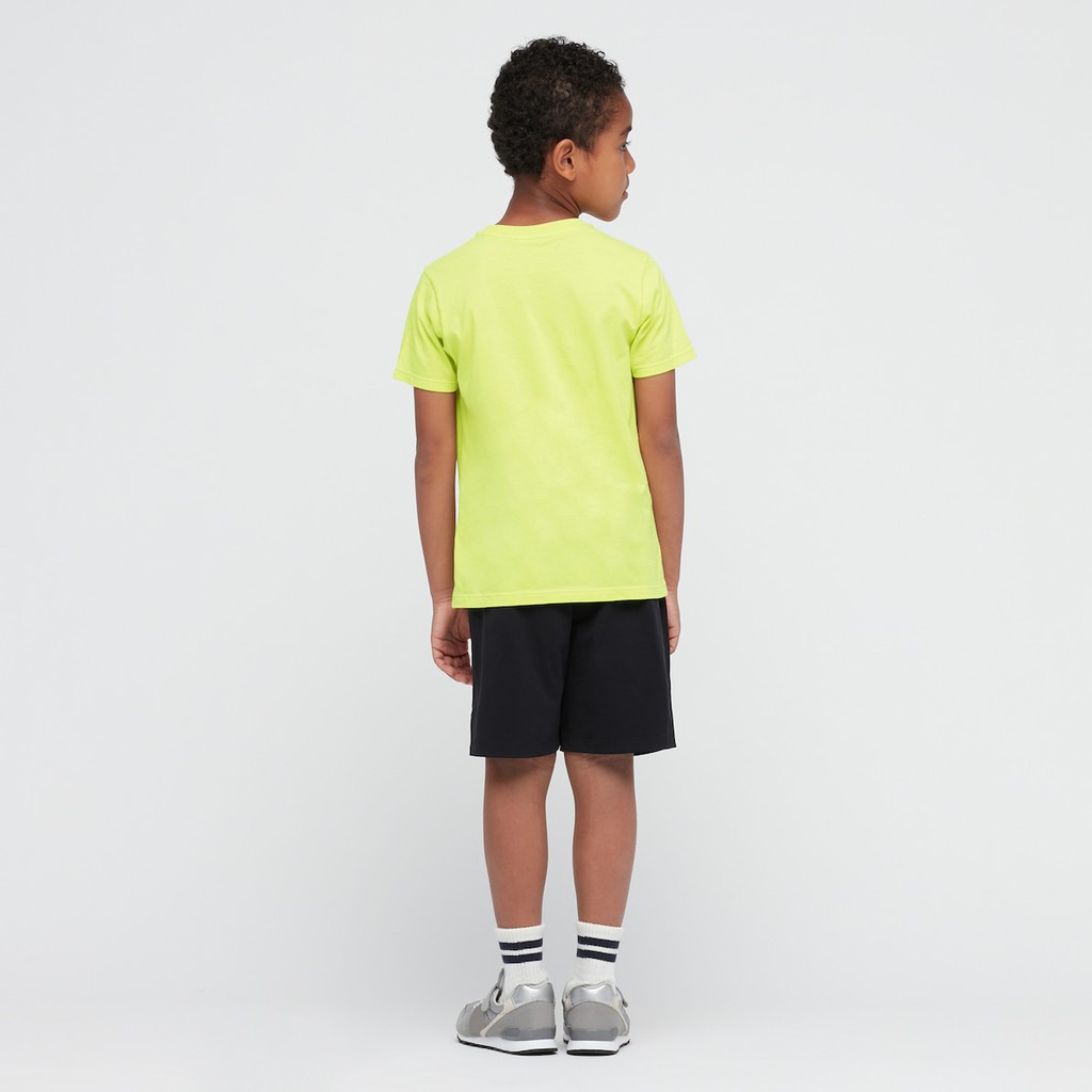 (UNIQLO Nhật chính hãng) Áo Thun/áo phông Cotton Trẻ Em Nhiều Màu Cổ Tròn Ngắn Tay Kid Cotton Colour Crew Neck T-shirt