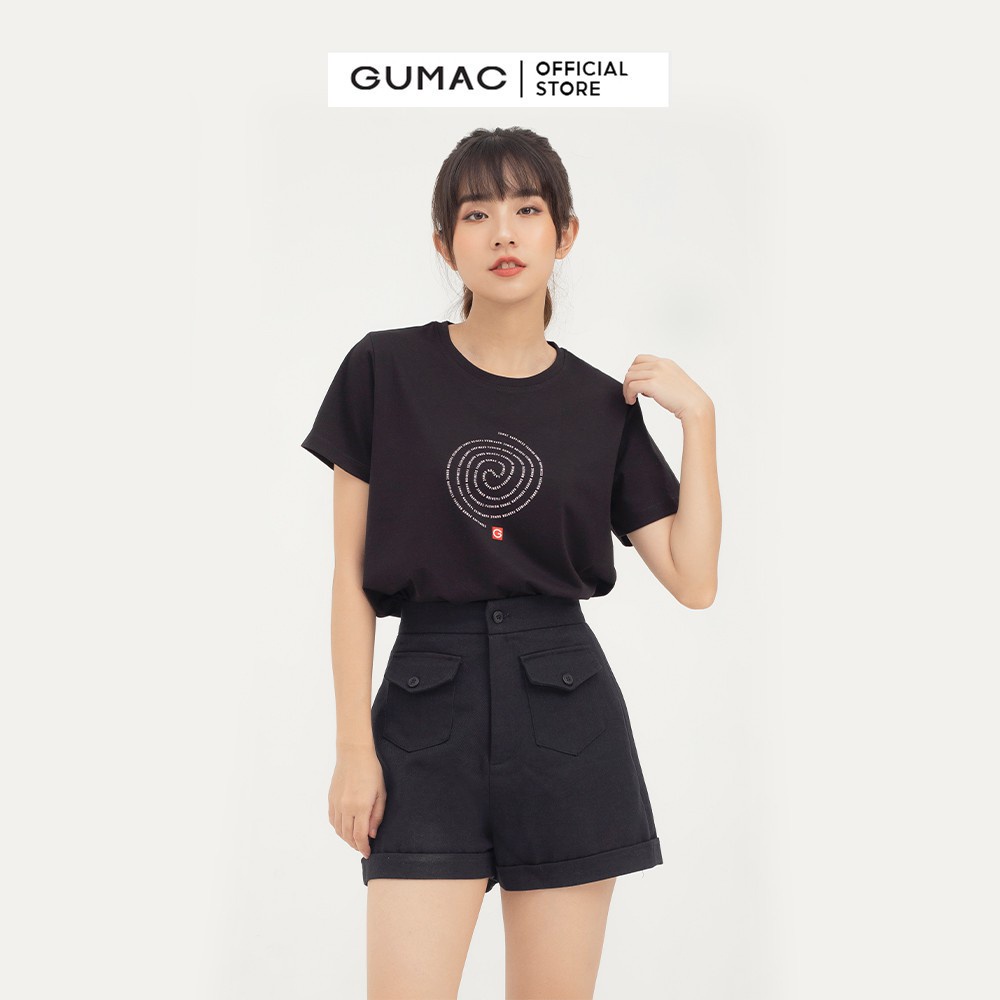 [Mã WABRGUM giảm 10% tối đa 30K đơn 99K] Áo thun nữ in họa tiết GUMAC năng động dễ thương ATC04069