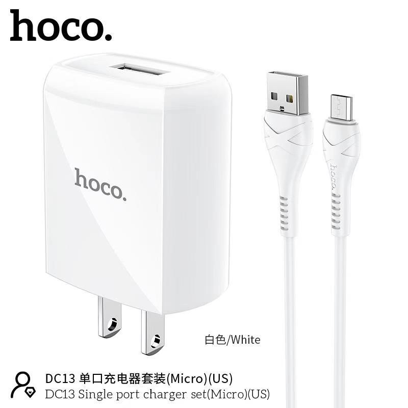 Bộ Cốc sạc,Củ sạc nhanh kèm dây Hoco DC13 Bảo Hành 12 Tháng