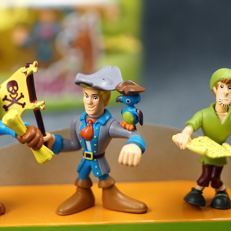 5Pcs Scooby-Doo Action Figure Toy Scooby-Doo Pirates Ahoy Collectible Model Ornaments Decoration Gift