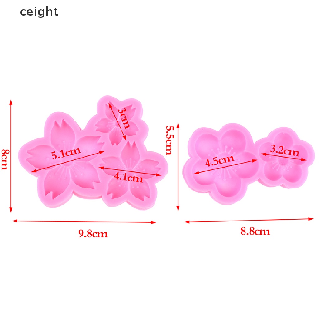 Khuôn silicon mềm hình hoa nở trang trí làm socola fondant
