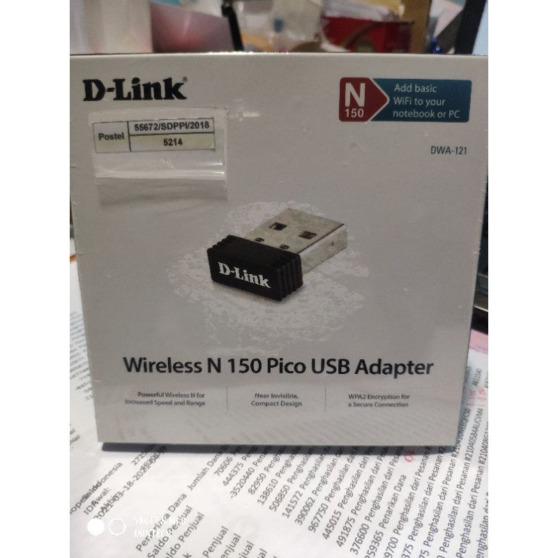 Usb Wifi Dlink Dwa 121 Pico