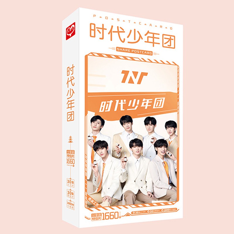 Bưu thiếp TNT thời đại thiếu niên đoàn postcard TNT có sticker