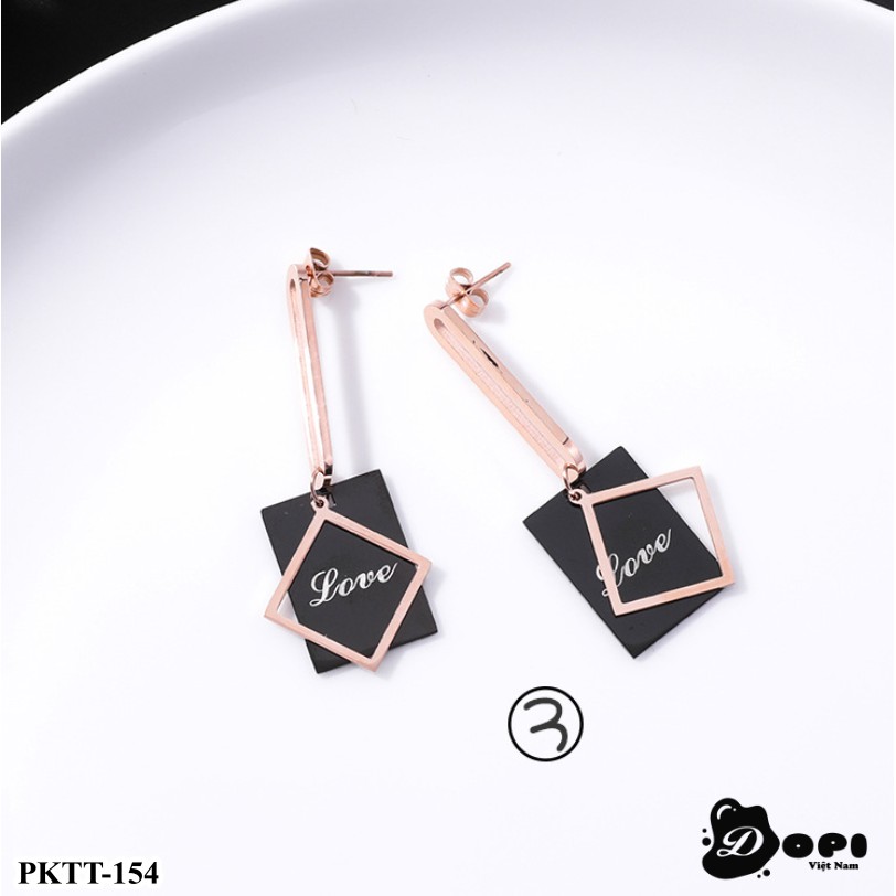 Bông tai hình học cá tính