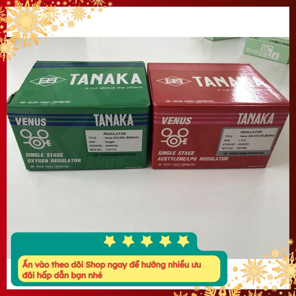 Combo đồng hồ oxy và ga Tanaka
