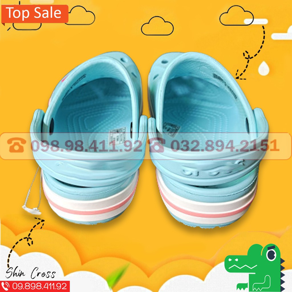 dép cross cho béFREESHIPdép cross cho bé họa tiết mix các màu DEPCR7721 tặng thêm 6 jibitz cross