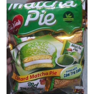 Bánh mềm hương trà xanh Matcha Pie túi 12 cái