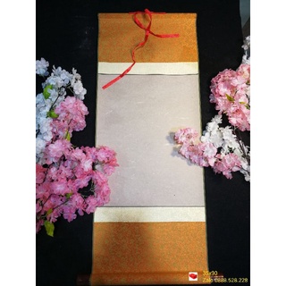 Biểu Lụa Giấy Dó Viết Thư Pháp (Cỡ ngang 35cm)