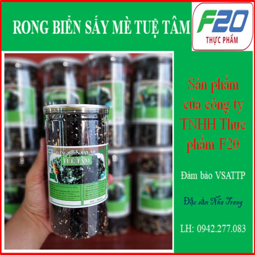 (Sỉ 10 hũ LỚN) Rong Biển Sấy Mè Tuệ Tâm. Rong Biển Ăn Liền &amp; Rong Biển Trộn Cơm