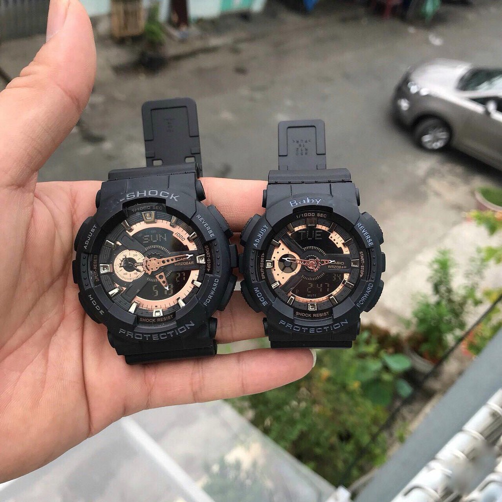 Đồng hồ nam casio G shock điện tử GA110 form thể thao, máy thông minh bền đẹp chống nước có size Baby G.