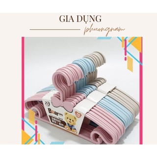 Set 10 cái móc treo quần áo nhựa trẻ em 0245,móc phơi quần áo nhựa cao cấp