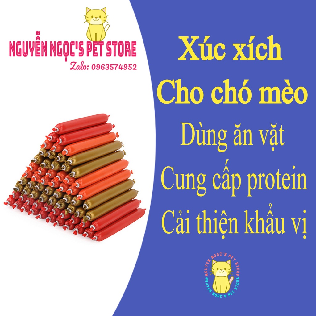 XÚC XÍCH CHO CHÓ MÈO