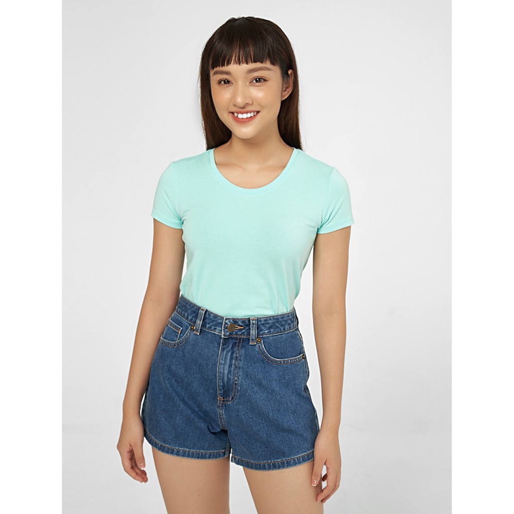 quần short [Mã FAMALLT5 giảm 15% đơn 150k] Quần short jeans nữ chất liệu denim cotton có túi CANIFA 6BS20S002