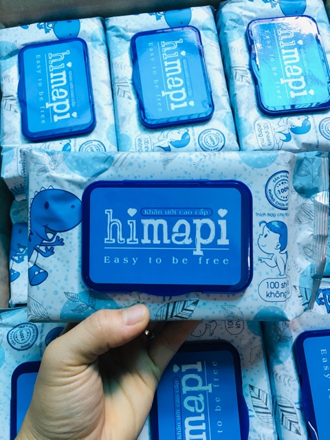 Khăn ướt Himapi (gói 100 tờ - KHÔNG MÙI)