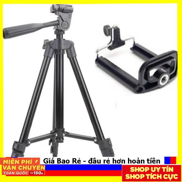 Trợ giá rẻ vô địch 2021 “”Gậy Tripod 3120 tặng kẹp điện thoại