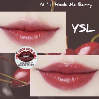 Son YSL VOLUPTE LIQUID COLOUR BALM #11_HOOK_ME_BERRY - màu đỏ berry