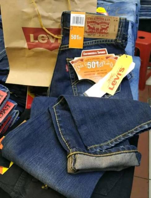 Quần jean dài thời trang Levis 501 cá tính cho nam