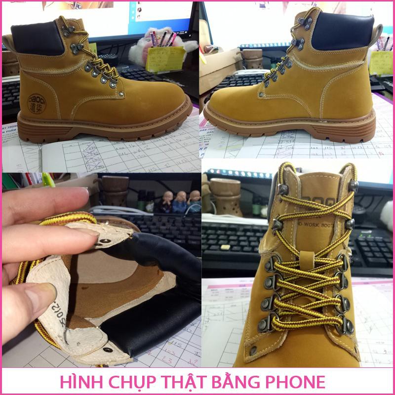 Giày boot nam cổ cao,phong cách Hàn Quốc,phối cùng khoá cài dây giầy cực ngầu-801 | BigBuy360 - bigbuy360.vn