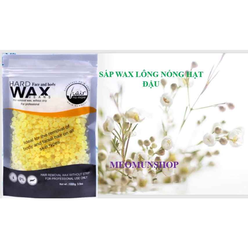 Sáp Wax Lông Nóng HARD WAX BEANS 100G chuẩn dùng cho nồi Sáp