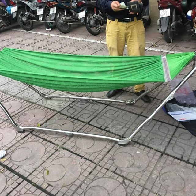 Võng xếp khung inox