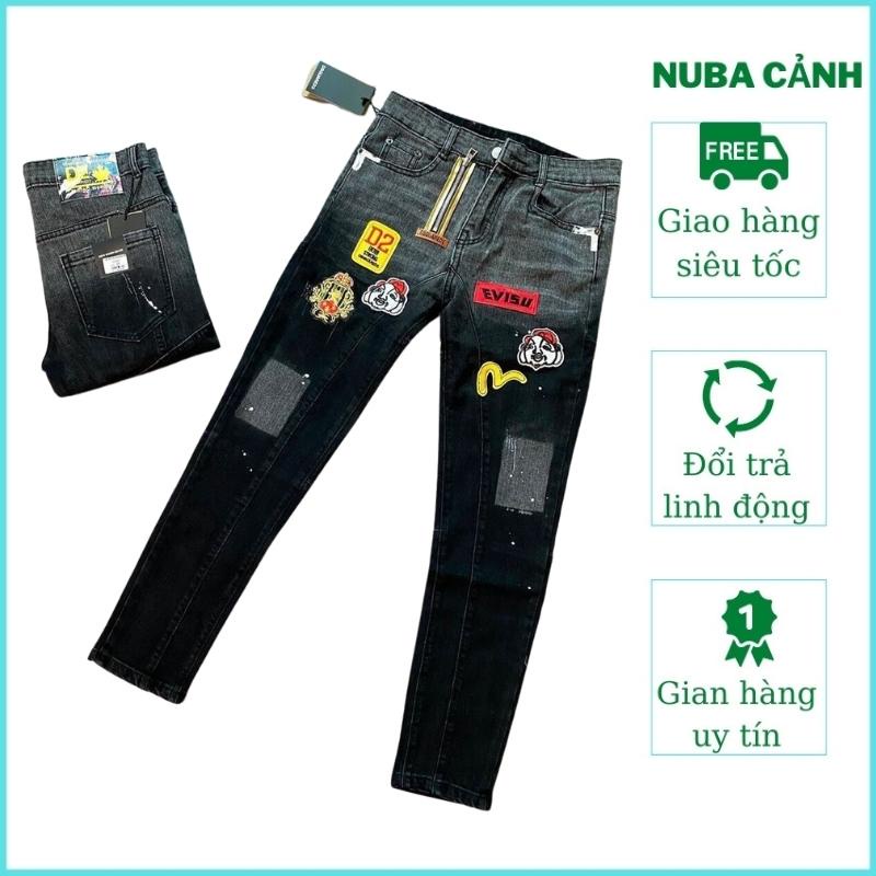 Quần jean nam đẹp giá rẻ giống hình giống mẫu,quần bò NUBA 89