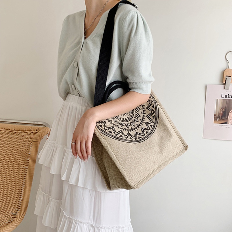 Túi Xách Canvas Cỡ Lớn Có Thể Tái Sử Dụng Thời Trang Cho Nữ