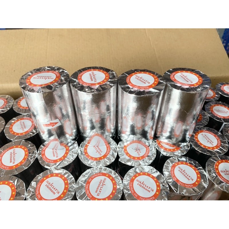 Thùng 100 Cuộn giấy in nhiệt K80x38, K80x45 cho máy in bán hàng