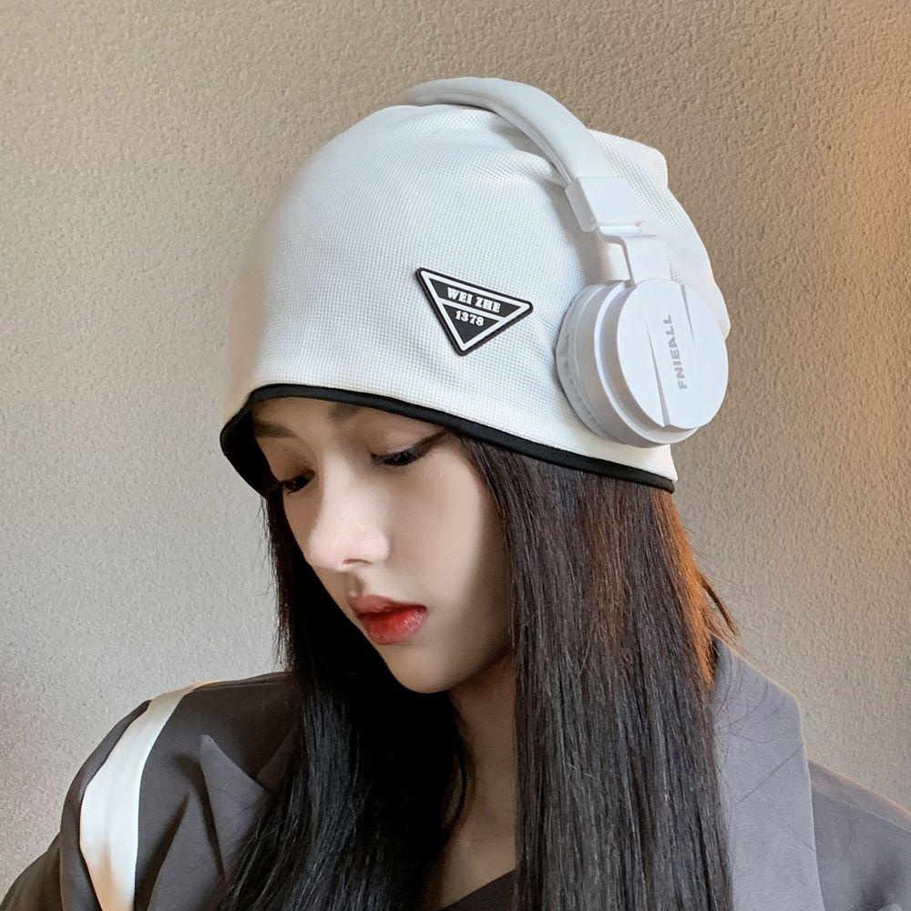 Mocho Mũ Beanie Hình Tam Giác In Chữ Phong Cách Hàn Quốc Cá Tính Bảo Vệ Tai Cho Nam Và Nữ