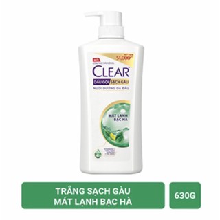 Dầu gội Clear mát lạnh bạc hàc 640g được tặng kèm dầu gội Clear men