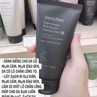 SỮA RỬA MẶT INNIS TRO NÚI LỬA 2X