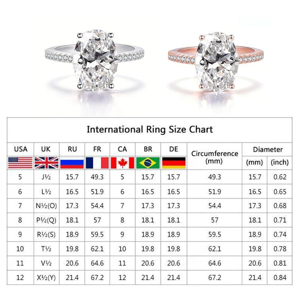 JONYE Nhẫn Cưới Đính Kim Cương Giả Màu Vàng / Bạc Sang Trọng