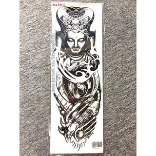 Xăm dán full tay phật ED17