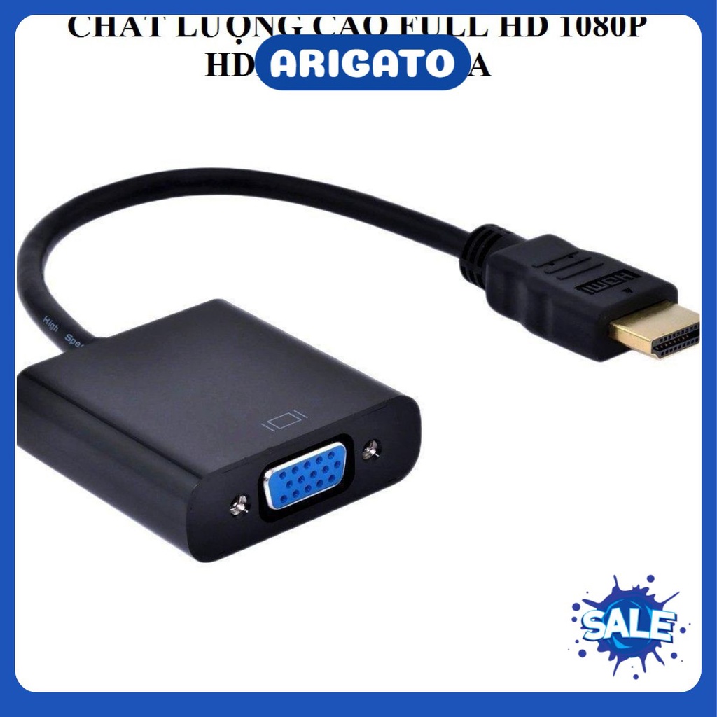 Cáp chuyển đổi HDMI VGA - Micro HDMI VGA có Audio cho PC Laptop máy tính ARIGATO