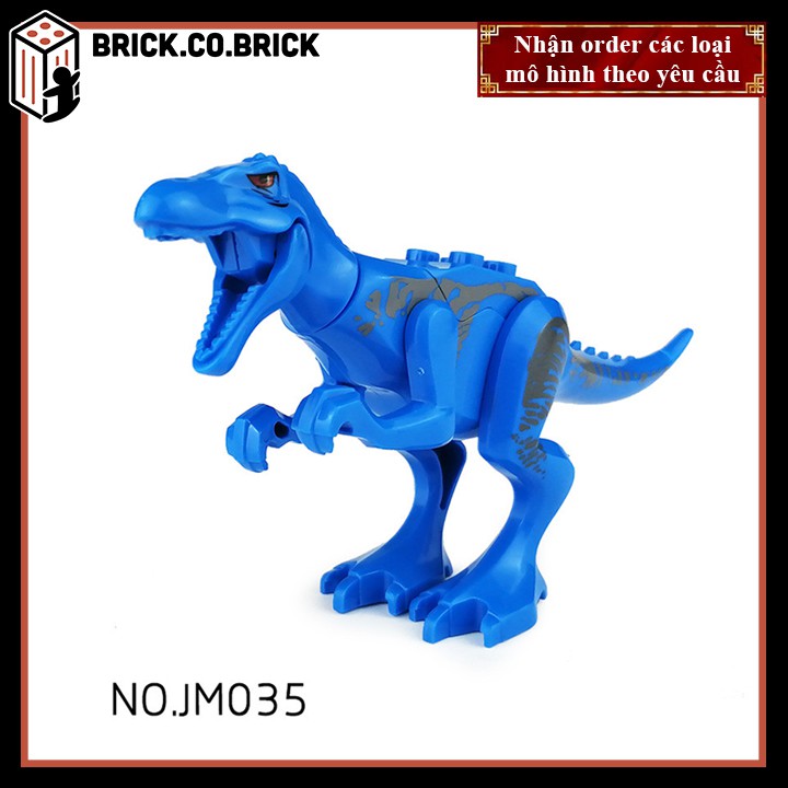 Đồ chơi lắp ráp mô hìnhkhủng long dinosaur jurassic world động vật báo cá mập JM035 JM037 JM038