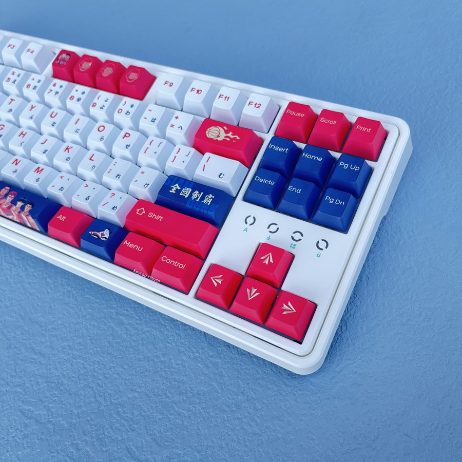 134 Phím SLAM DUNK Keycap Cherry Profile Sakuragi Hanamichi Anime PBT Dye Sub Bàn phím cơ học Keycaps