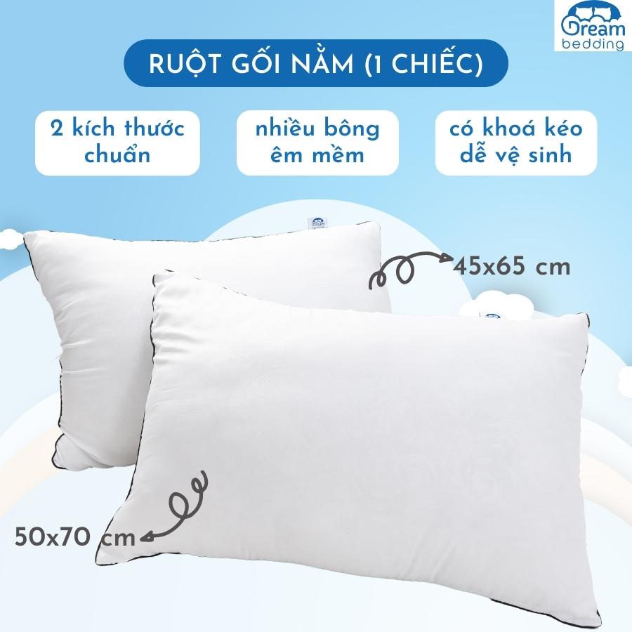 Ruột gối nằm Dream Bedding kích thước 45x65, 50x70 cao cấp ép hơi (1 cái)