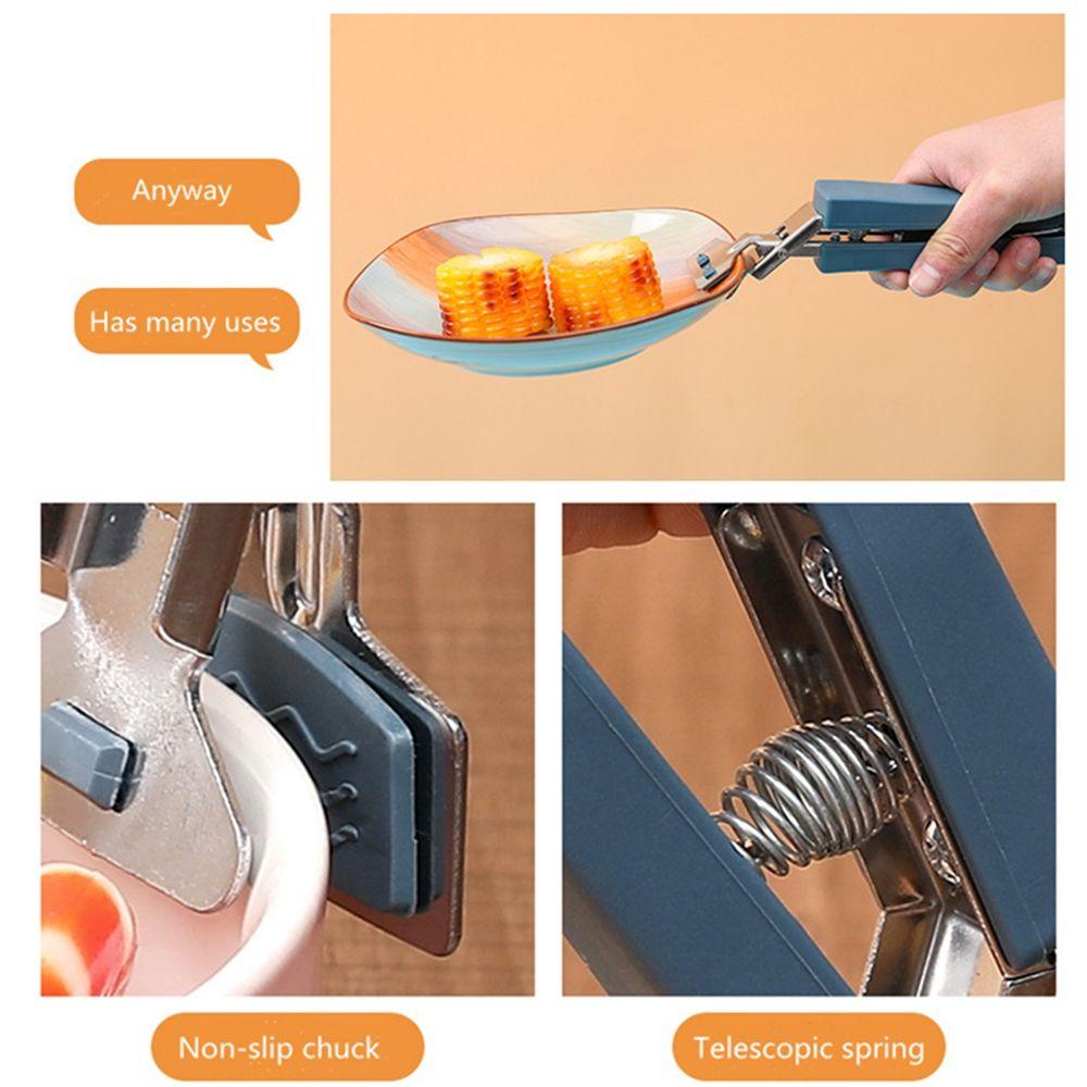 NICKOLAS Dụng Cụ Kẹp Chén Dĩa Chống Trượt Bằng Thép Không Gỉ Cao Cấp